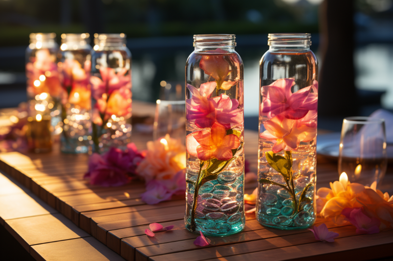 DIY Luau-Themed Crafts: Turning Water Bottles into Charming Party Favors for Summer Gatherings