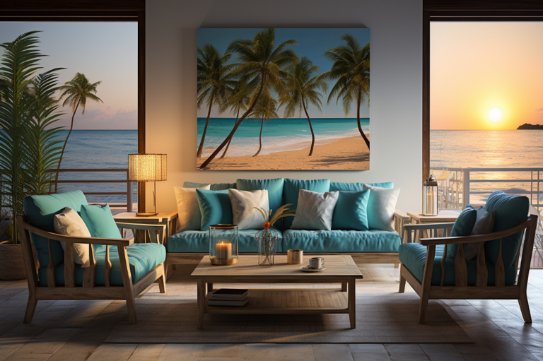 Transforming Your Space with Tropical and Beach-Inspired Decor: From Canvases to Parties