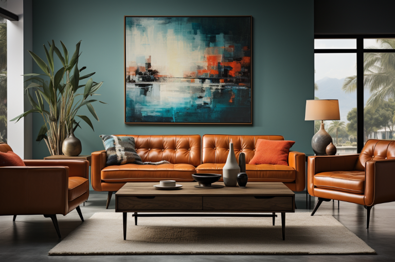 Creating a Mid-Century Modern Aesthetic with Vintage Artwork and Functional Furniture in Your Home