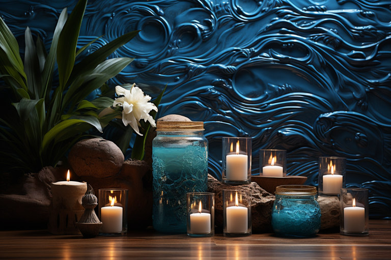 Embracing Local Craftsmanship: Exploring the Blue Hawaiian Modern Ocean Wallpaper Mural and its Connection to Hawaiian Culture and Design