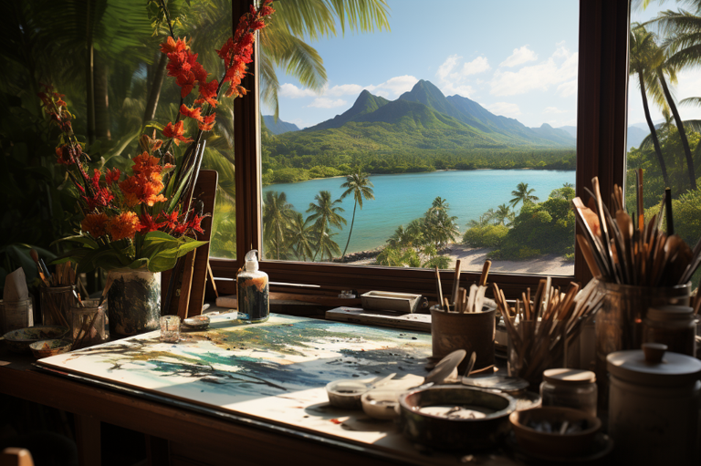 Showcasing Hawaii's Majestic Beauty: Spotlight on Hawaiian Islands Wall Art and Karen Whitworth's Tropical Masterpieces