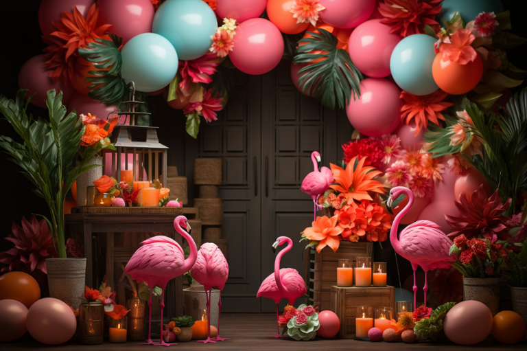 Creating a Tropical Vibe: Exploring Flamingo and Hawaiian Themed Balloon Garland Kits
