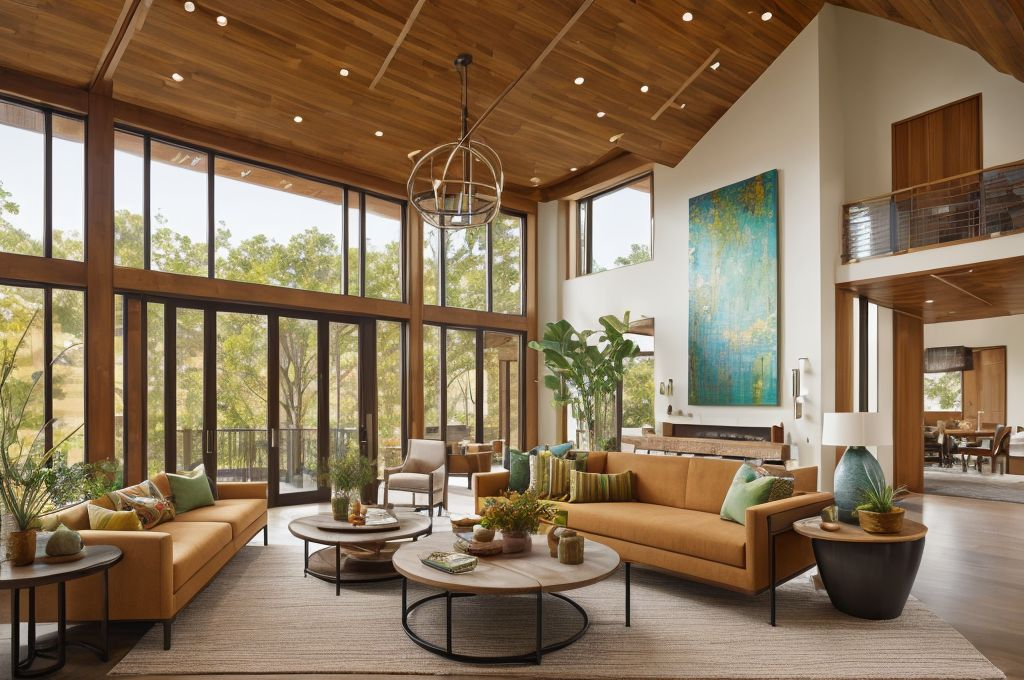 Current Trends in Interior Architecture: Embracing Sustainability, Vibrancy, and Inclusivity