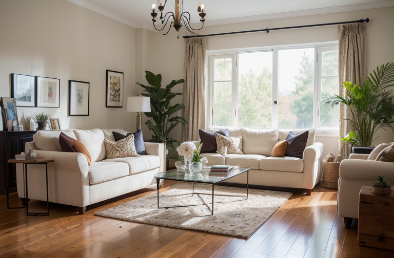 Enhancing the Beauty of an All-White Room: from Art Displays to Greenery