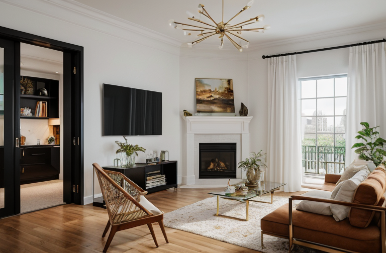 Modern Living Room Designs and Contemporary House Plans: Creating Harmony with Nature and Geometry