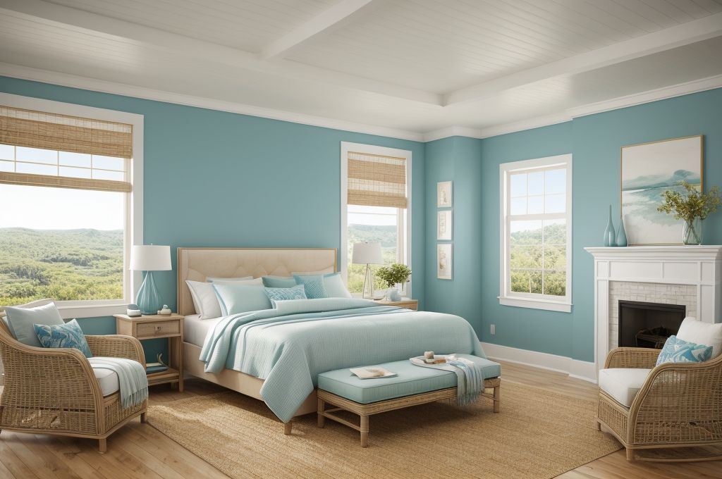 Mastering Coastal Vibes: Incorporating Sea-Inspired Color Palettes and Clever Storage Solutions in Small Beach Houses