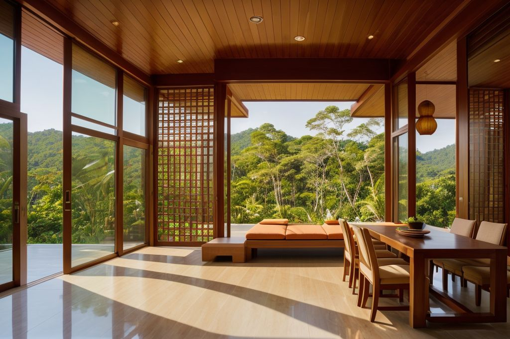 Combining Elements of Nature and Thai Tradition in Modern and Adaptive Interior Design