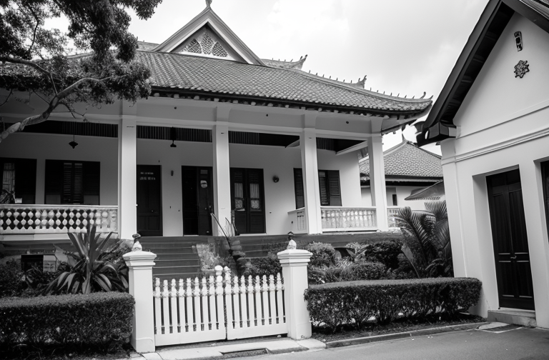 Exploring Singapore's Iconic Black and White Houses: A Blend of Colonial and Tropical Architectural Styles