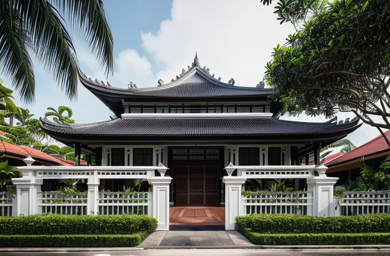 Exploring Singapore's Iconic Black and White Houses: A Blend of Colonial and Tropical Architectural Styles