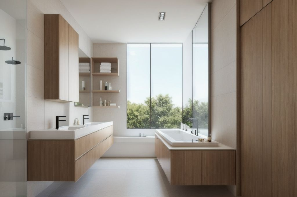 Modern Minimalist Bathroom Design: A Comprehensive Guide on Aesthetics, Layout, Storage, and More!