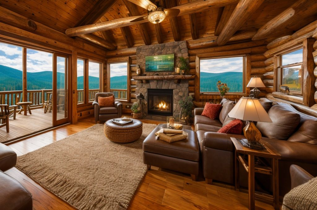 Exploring Elements of Cozy and Rustic Log Cabin Interior Designs