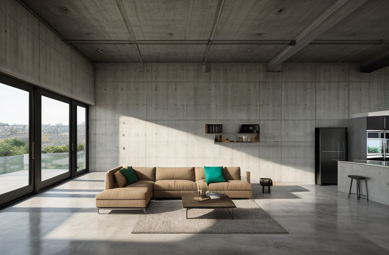 Exploring the Versatility and Sophistication of Concrete in Interior Design