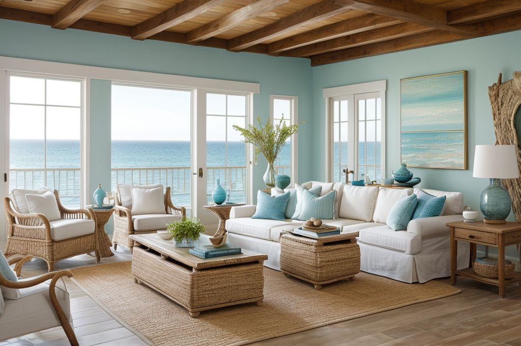 Sailing Towards a Coastal Interior Design: Achieving a Serene and Affordable Style with Natural and Nautical Touches