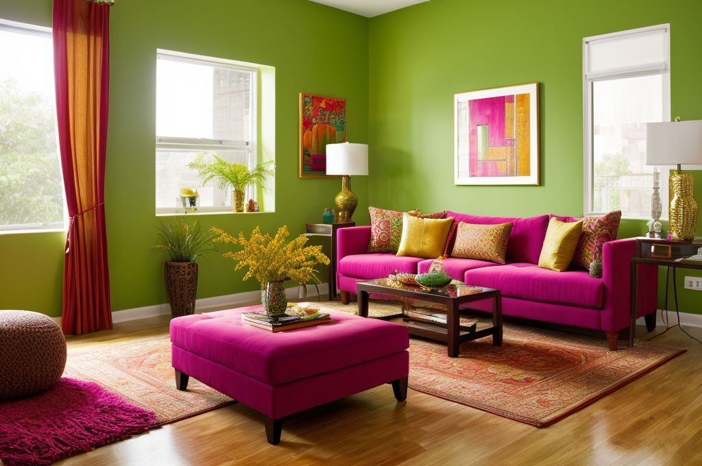Creating a Vibrant yet Comfortable Living Space: Tips for Small Rooms, Color Choices, and Budget-friendly Indian-inspired Decor